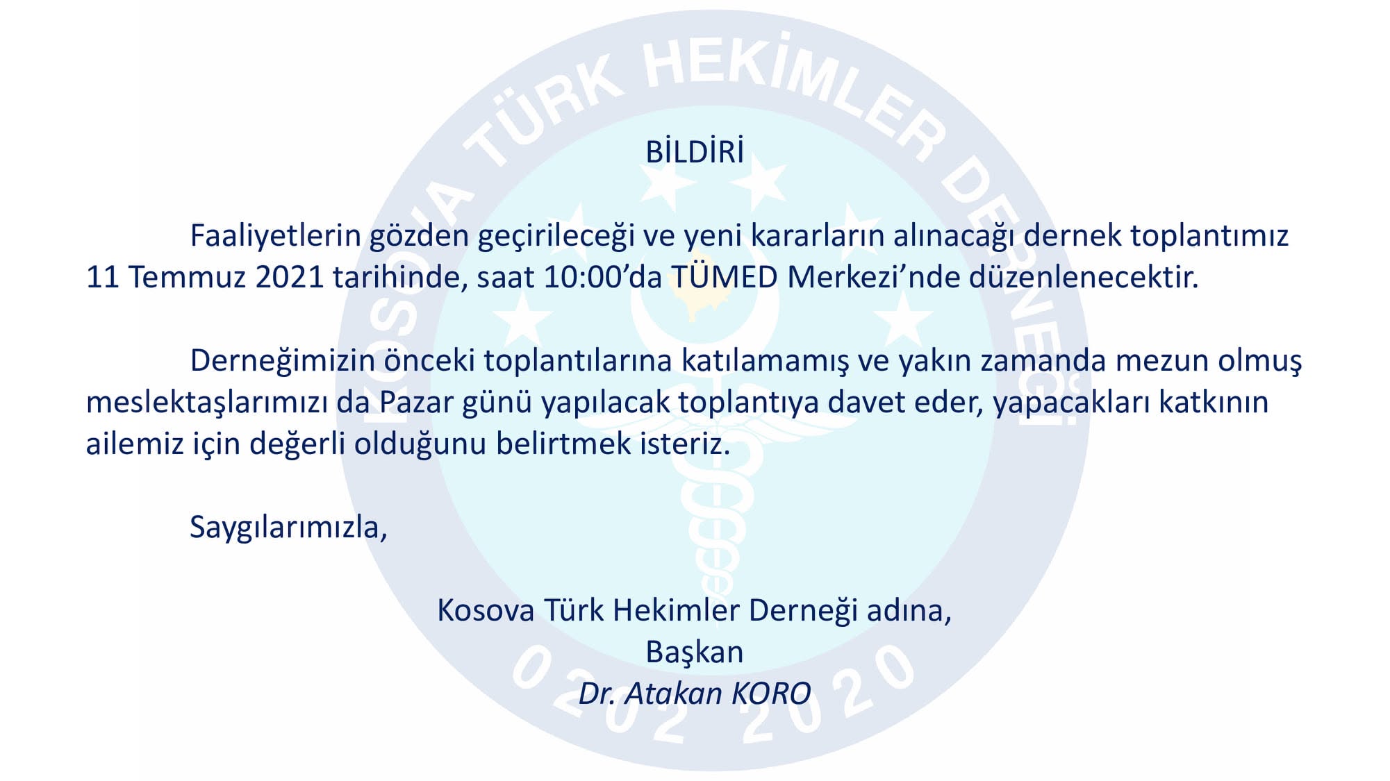 Dernek Toplantısı