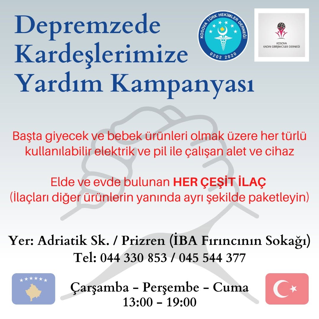 Depremzede Kardeşlerimize Yardım Kampanyası